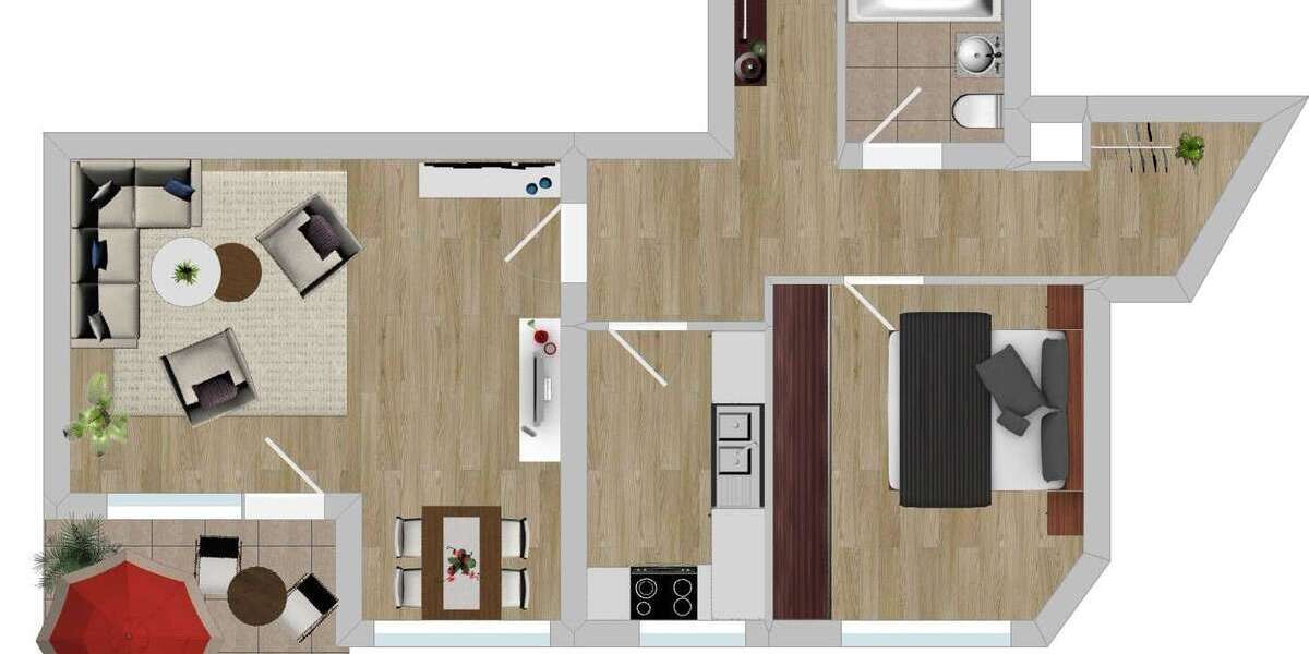 Etagenwohnung Schwelm - 2 Zimmer, 58 m&sup2;, 119.000&euro; | Angebot:26297165