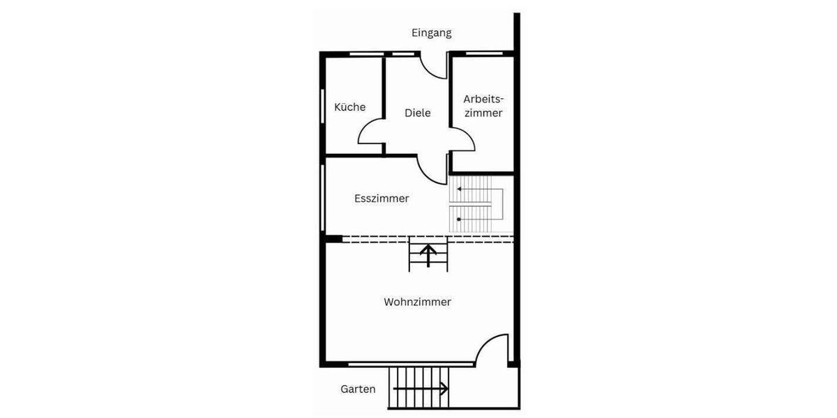 Reihenendhaus Wuppertal Elberfeld - 5 Zimmer, 115 m&sup2;, 369.000&euro; | Angebot:25662456