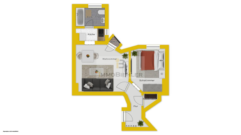 Etagenwohnung Köln Neustadt-Nord - 2 Zimmer, 40 m&sup2;, 249.000&euro; | Angebot:26064269