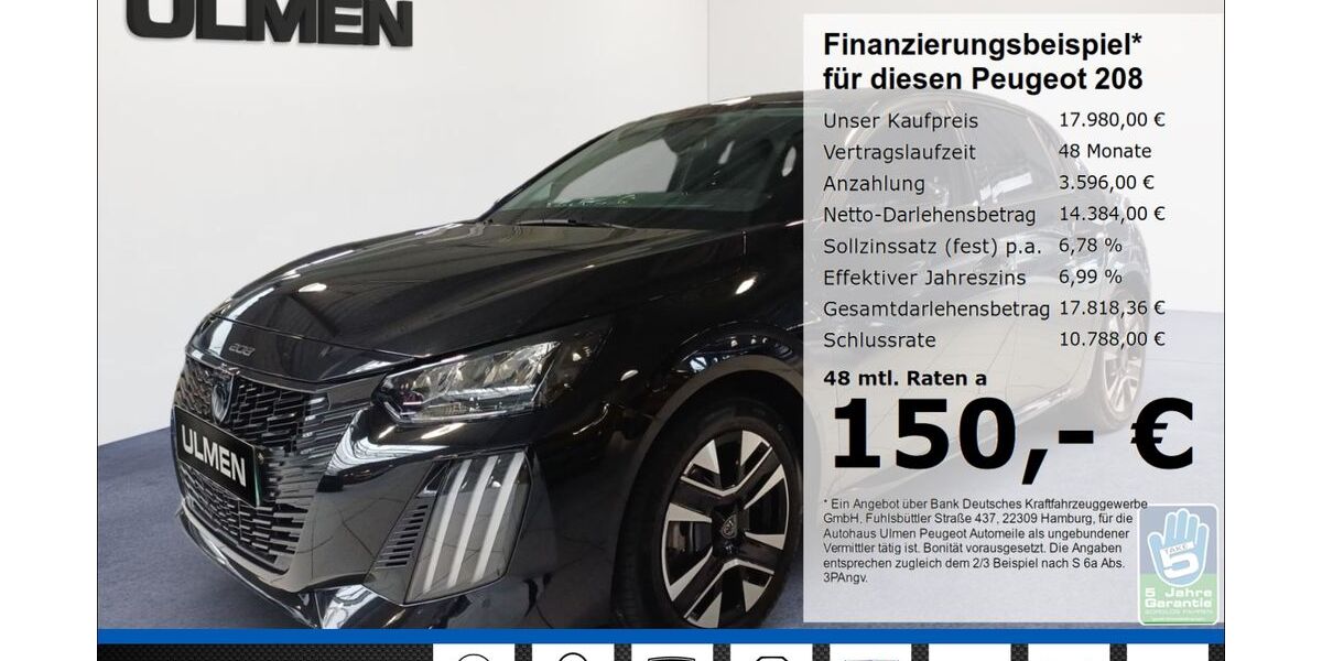 Peugeot 208 16.307 km 17.980 &euro; Düsseldorf 40233