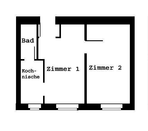 Etagenwohnung Düsseldorf Unterbilk - 2 Zimmer, 40 m&sup2;, 475&euro; | Angebot:26827768