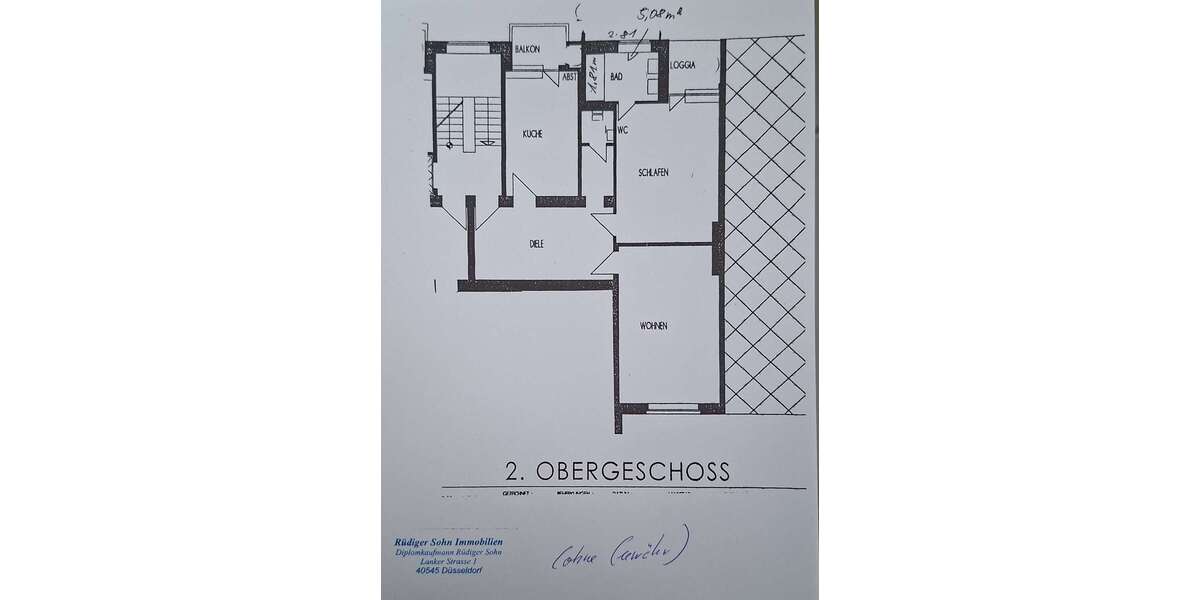 Etagenwohnung Düsseldorf Pempelfort - 2 Zimmer, 85 m&sup2;, 969&euro; | Angebot:26105153