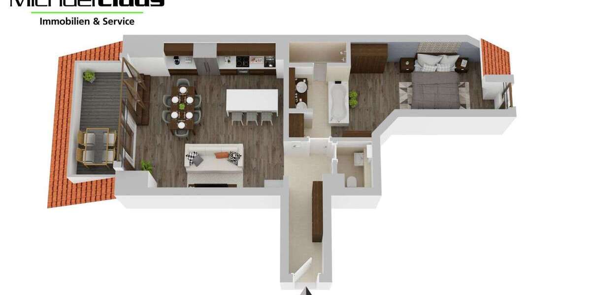 Etagenwohnung Köln Neustadt/Nord - 2 Zimmer, 75 m&sup2;, 1.300&euro; | Angebot:26837787