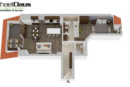Wohnung Köln Neustadt/Nord - 2 Zimmer, 75 m&sup2;, 1.300&euro; | Angebot:26837787