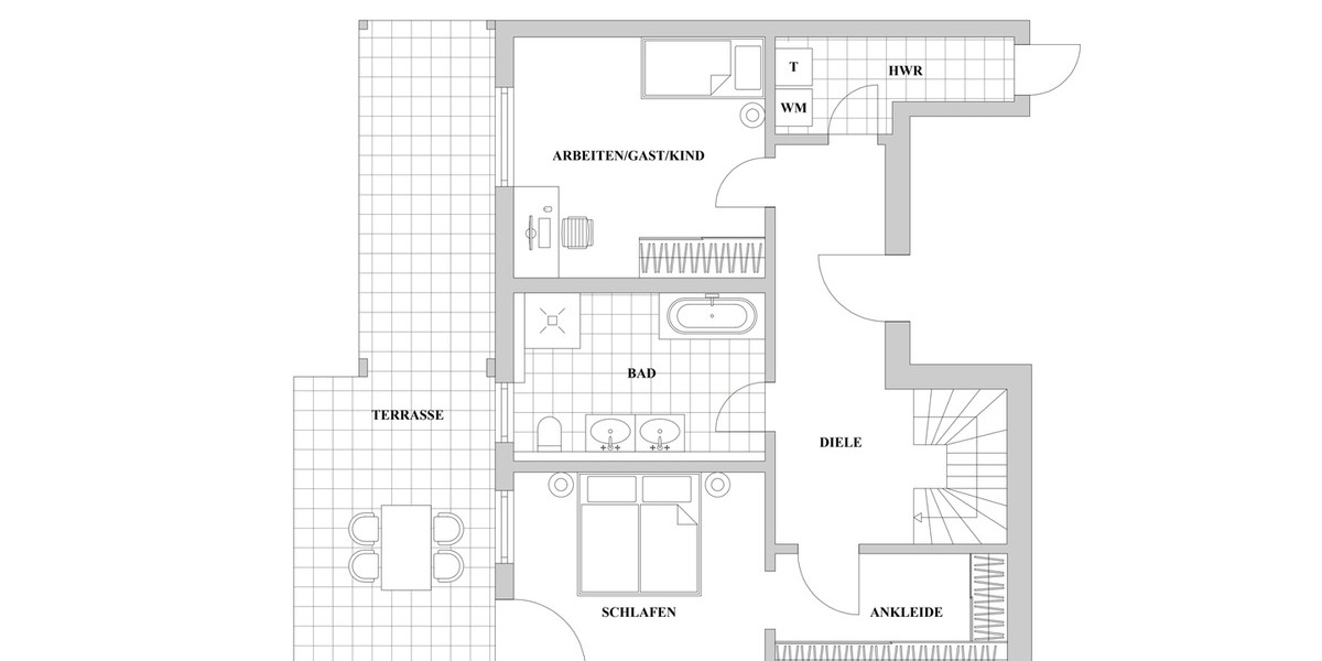 Etagenwohnung Düsseldorf Friedrichstadt - 3 Zimmer, 162 m&sup2;, 2.500&euro; | Angebot:25738818