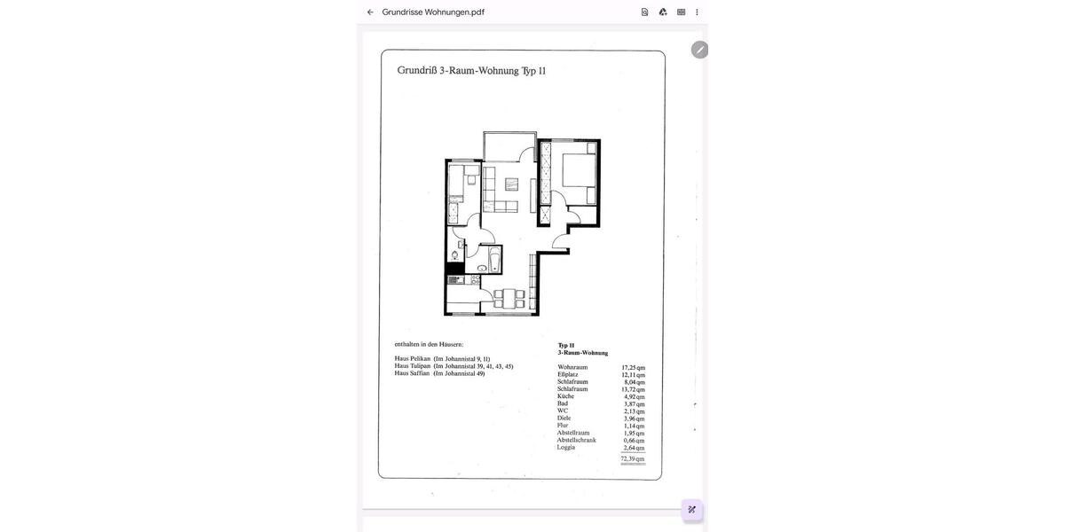 Etagenwohnung Wuppertal Cronenberg - 3.5 Zimmer, 72 m&sup2;, 164.000&euro; | Angebot:25843556