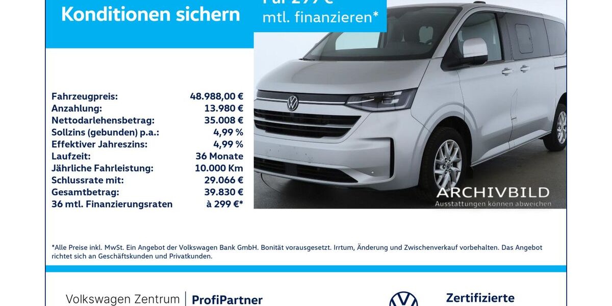 VW T7 Caravelle 21.896 km 48.988 &euro; Leverkusen 51379
