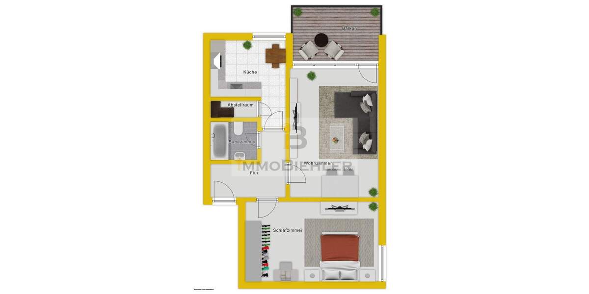 Etagenwohnung Leverkusen Schlebusch - 2 Zimmer, 68 m&sup2;, 149.000&euro; | Angebot:25727715