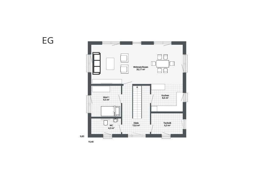 Einfamilienhaus Rommerskirchen - 6 Zimmer, 152 m&sup2;, 538.700&euro; | Angebot:25734333