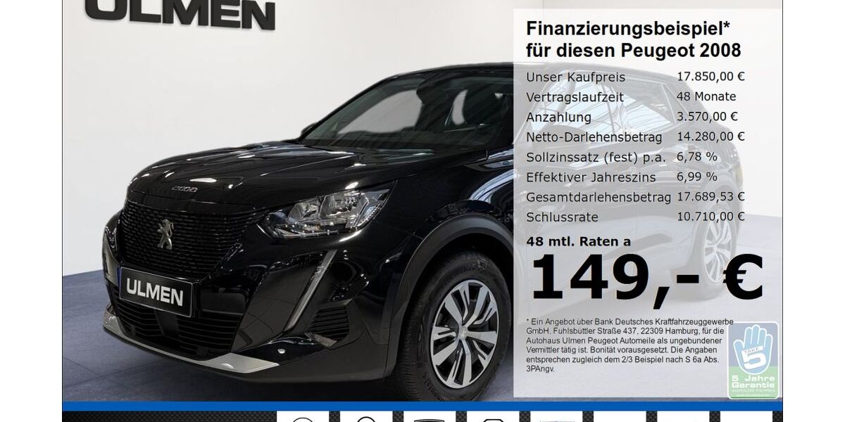 Peugeot 2008 52.378 km 17.850 &euro; Düsseldorf 40233