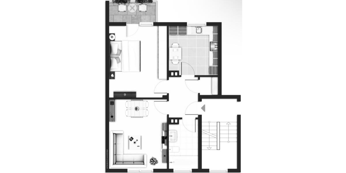 Etagenwohnung Köln Kalk - 2 Zimmer, 56 m&sup2;, 169.900&euro; | Angebot:26825627