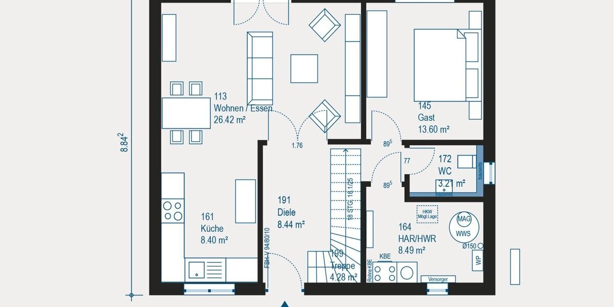 Individuelles Traumhaus gestalten - Flexible Planung und hohe Qualität mit allkauf - Pure 6 - Einfamilienhaus Velbert Velbert-Mitte | Angebot:27334604