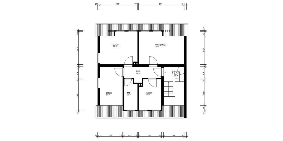 Etagenwohnung Bergisch-Gladbach Gladbach - 3 Zimmer, 60 m&sup2;, 189.000&euro; | Angebot:26099583