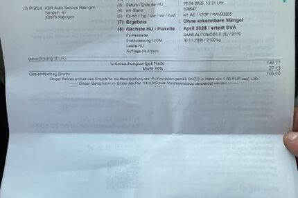 Saab 9-3 108.000 km 12.900 &euro; Wuppertal 42389