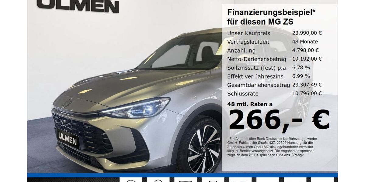 MG ZS 1.589 km 23.790 &euro; Düsseldorf 40231