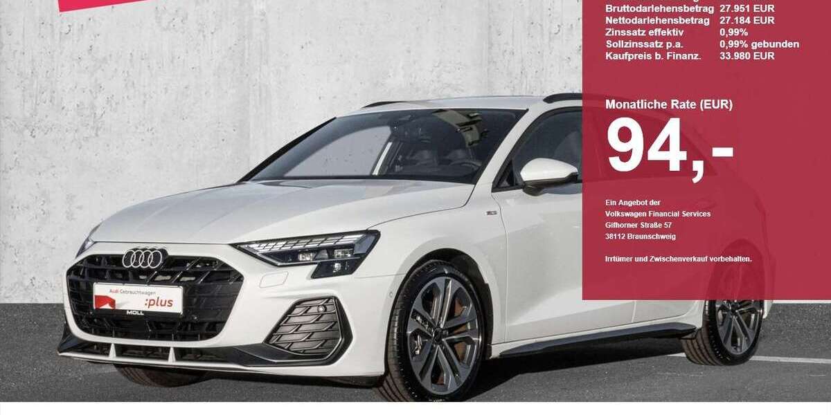 Audi A3 3.360 km 33.980 &euro; Düsseldorf 40549