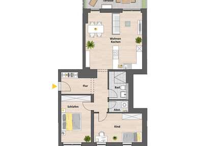 Wohnung Ehrenfeld Ehrenfeld - 3 Zimmer, 88 m&sup2;, 656.900&euro; | Angebot:24975197