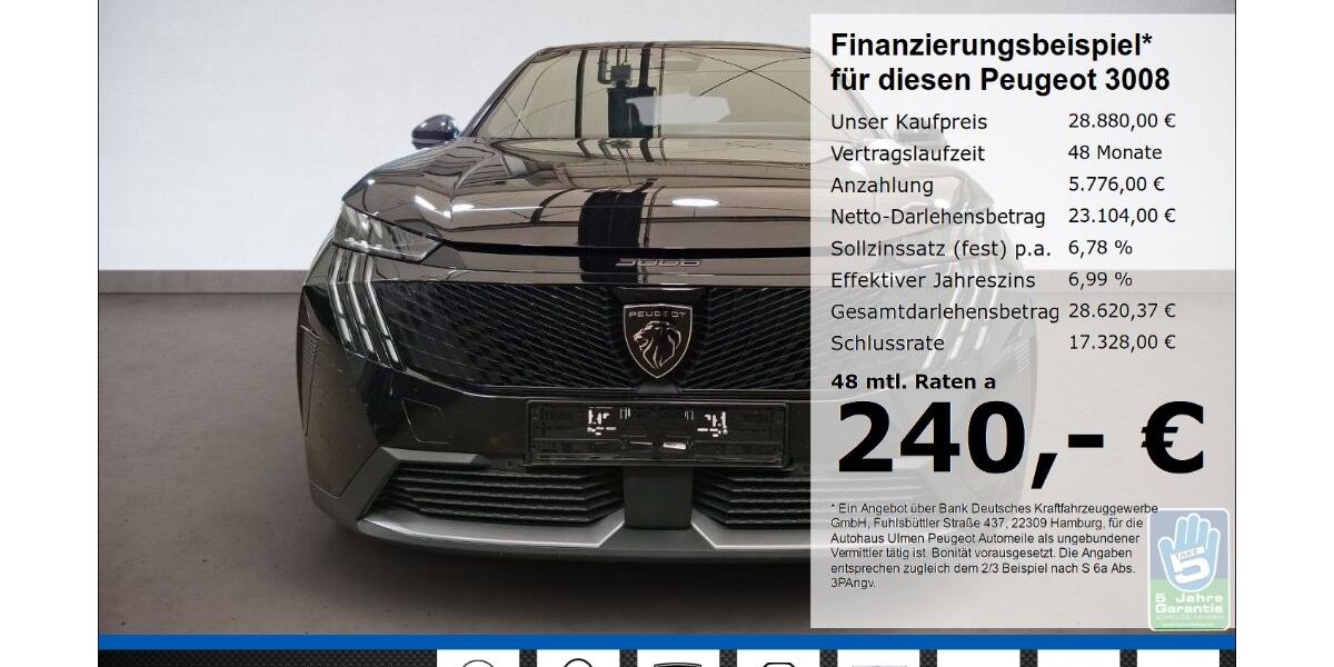 Peugeot 3008 36.331 km 28.880 &euro; Düsseldorf 40233