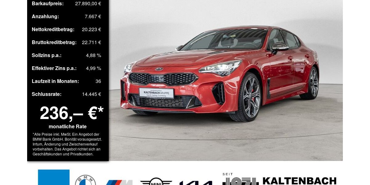 Kia Stinger 78.502 km 27.590 &euro; Remscheid 42897