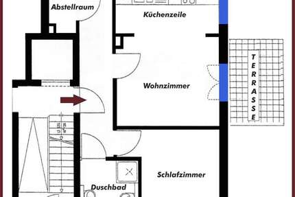 Wohnung Wermelskirchen Dabringhausen - 2 Zimmer, 55 m&sup2;, 550&euro; | Angebot:25633148