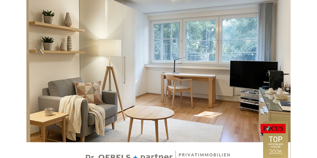 Etagenwohnung Köln Lindenthal - 1 Zimmer, 32 m&sup2;, 199.000&euro; | Angebot:25871976