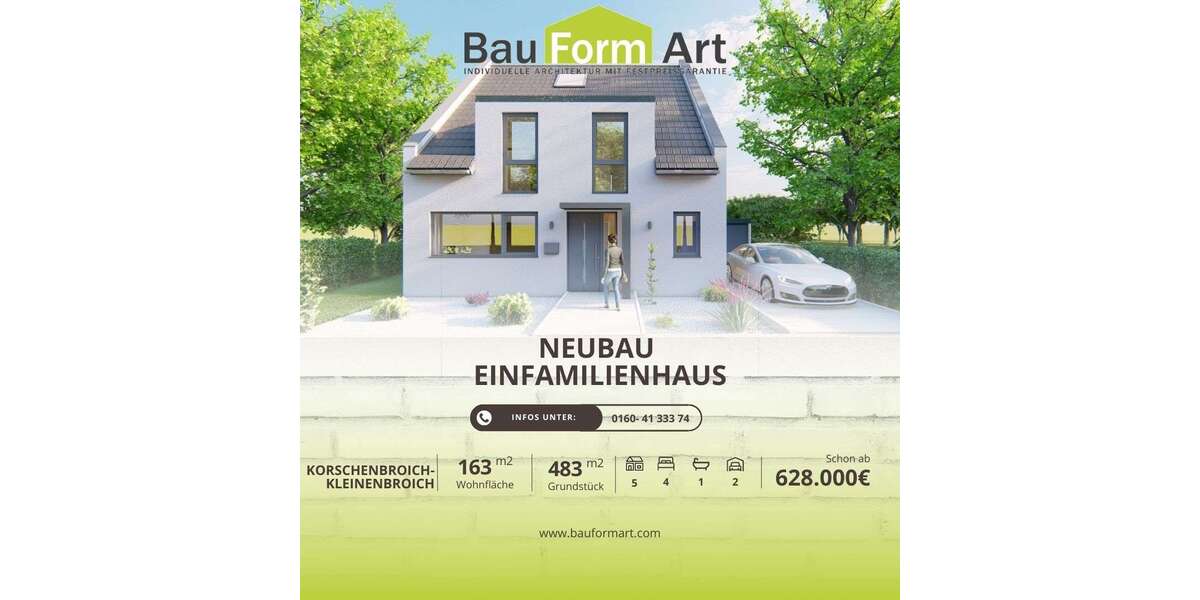 Einfamilienhaus Korschenbroich - 5 Zimmer, 163 m&sup2;, 628.000&euro; | Angebot:25712719