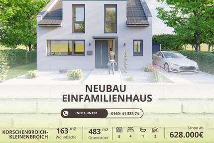 Haus Korschenbroich - 5 Zimmer, 163 m&sup2;, 628.000&euro; | Angebot:25712719