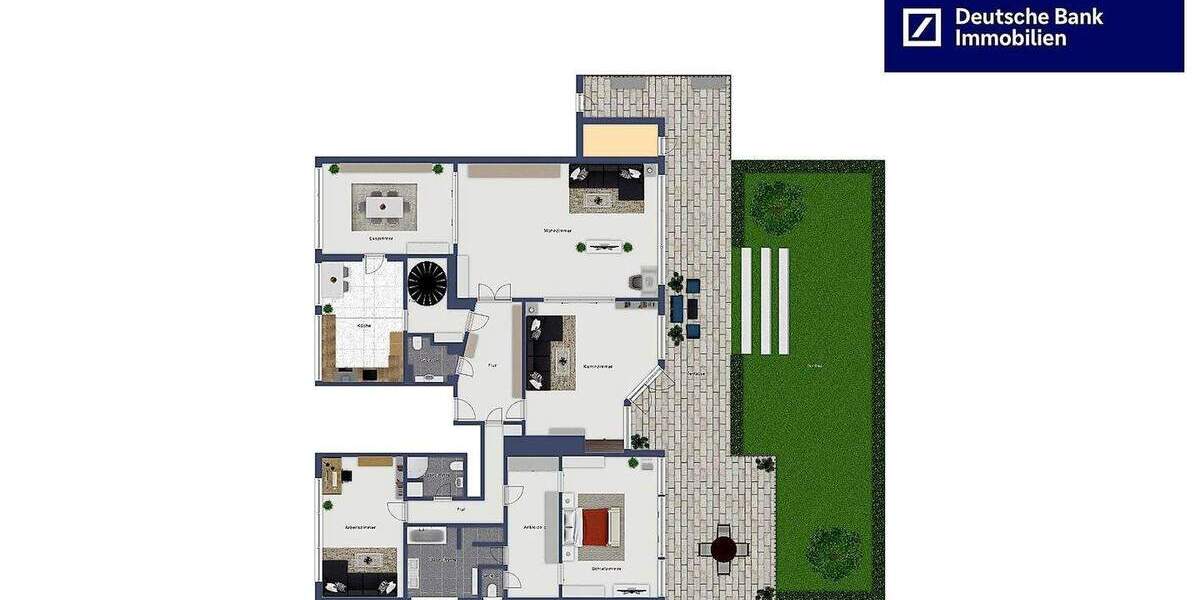 Etagenwohnung Düsseldorf Düsseltal - 8 Zimmer, 330 m&sup2;, 1.597.200&euro; | Angebot:25801872