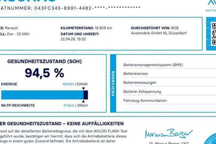 Renault ZOE 16.808 km 15.444 &euro; Düsseldorf 40233