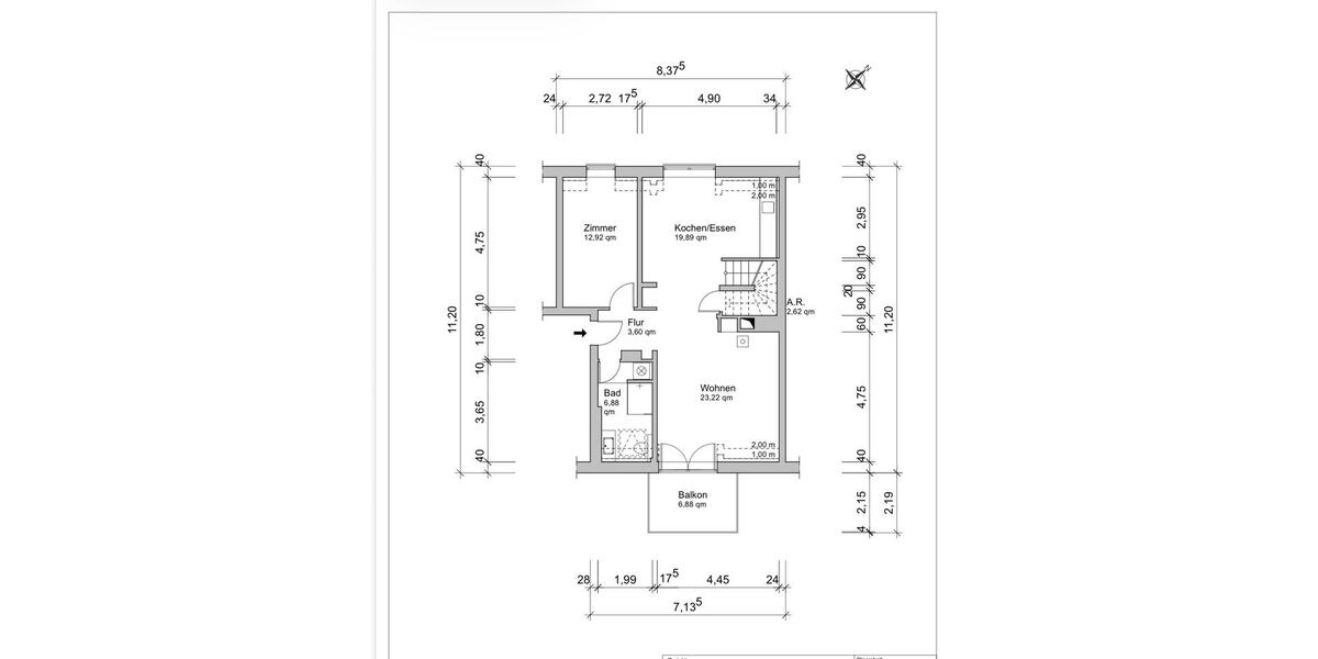 Maisonettenwohnung Köln Mülheim - 3 Zimmer, 92 m&sup2;, 639.000&euro; | Angebot:26315176