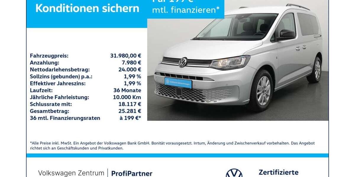VW Caddy 9.121 km 31.980 &euro; Leverkusen 51379