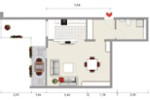 Etagenwohnung Ratingen Tiefenbroich - 1 Zimmer, 48 m&sup2;, 179.000&euro; | Angebot:27269771