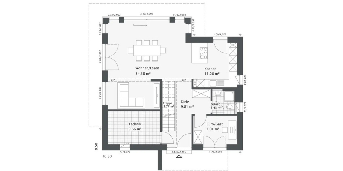 Einfamilienhaus Solingen Wald - 5 Zimmer, 148 m&sup2;, 568.000&euro; | Angebot:26275412