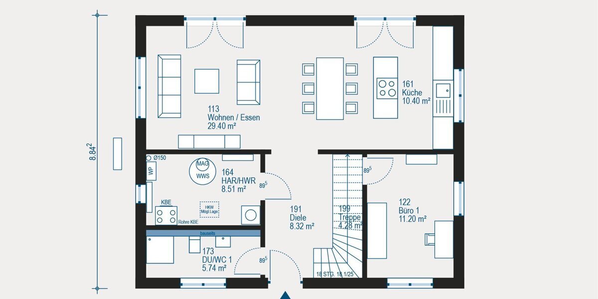 Familienglück neu definiert - Ihr individuell geplantes Traumhaus mit allkauf Flexibilität - Einfamilienhaus Wuppertal Cronenberg Cronenberg | Angebot:27334623