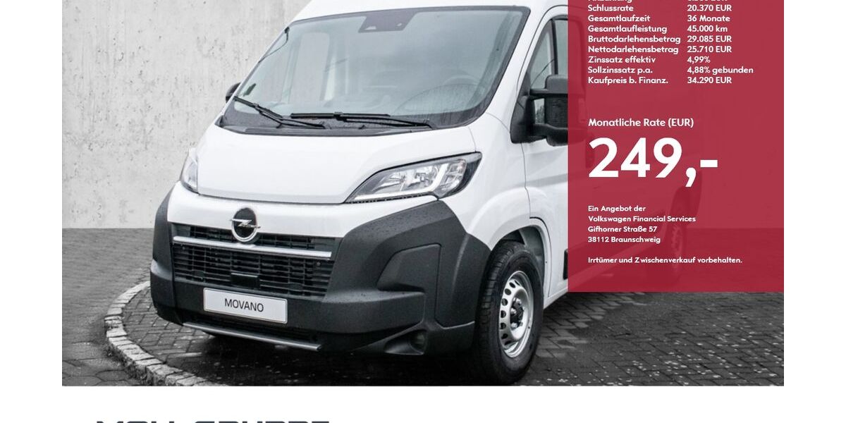 Opel Movano 8.500 km 30.990 &euro; Kaarst 41564