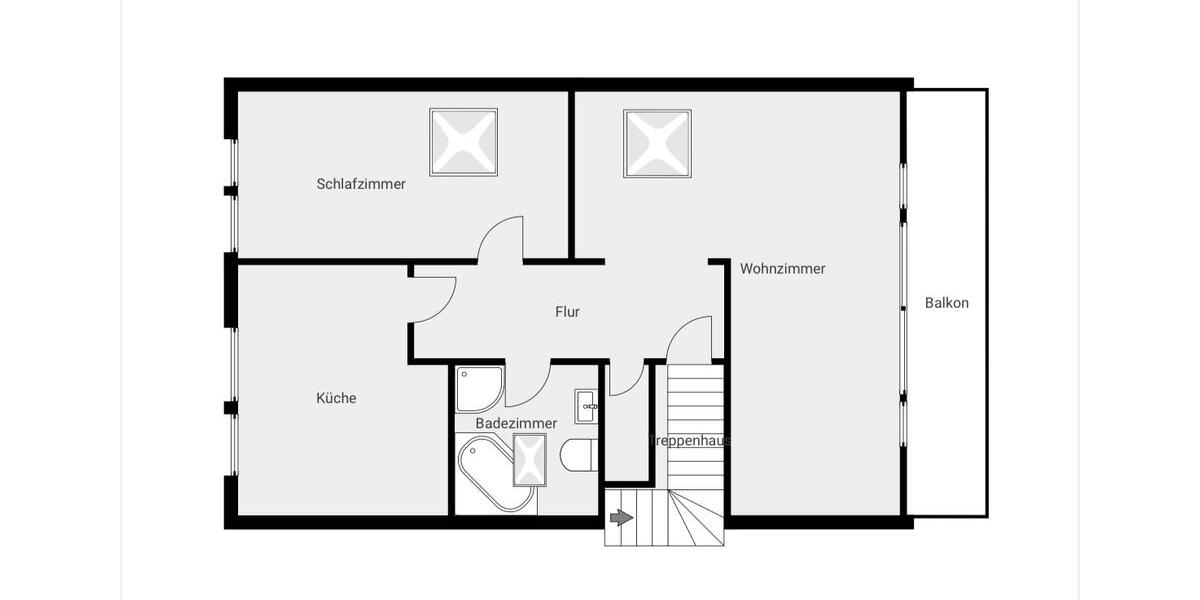 Etagenwohnung Köln Kalk - 2 Zimmer, 60 m&sup2;, 900&euro; | Angebot:25722797