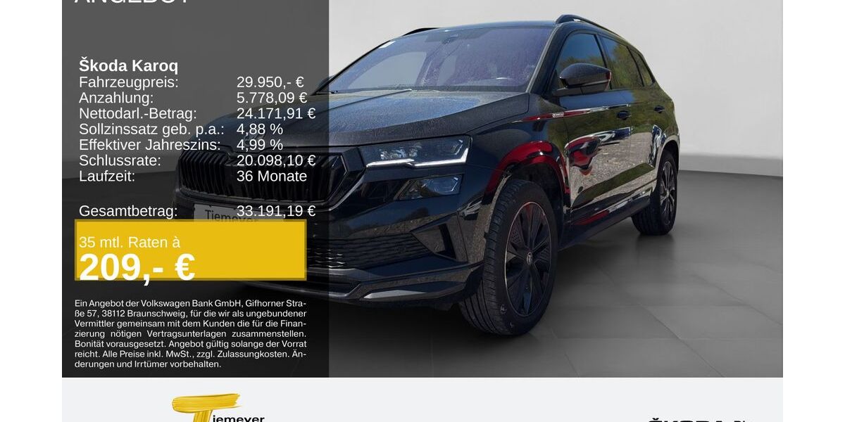 Skoda Karoq 72.590 km 29.690 &euro; Remscheid 42857