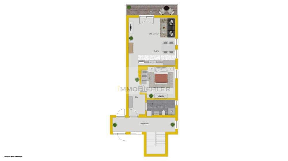 Etagenwohnung Köln Weiden - 2 Zimmer, 55 m&sup2;, 315.000&euro; | Angebot:25896018