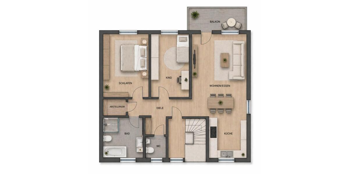 Etagenwohnung Frechen - 3 Zimmer, 87 m&sup2;, 399.000&euro; | Angebot:26266037