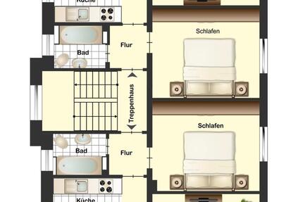 Wohnung Wuppertal Gemarkung Langerfeld - 1 Zimmer, 57 m&sup2;, 550&euro; | Angebot:26286331