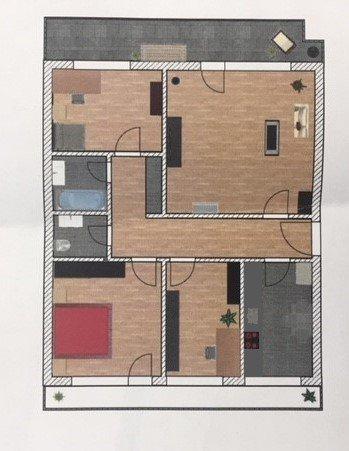 Etagenwohnung Wuppertal Cronenberg - 3 Zimmer, 82 m&sup2;, 615&euro; | Angebot:26294694