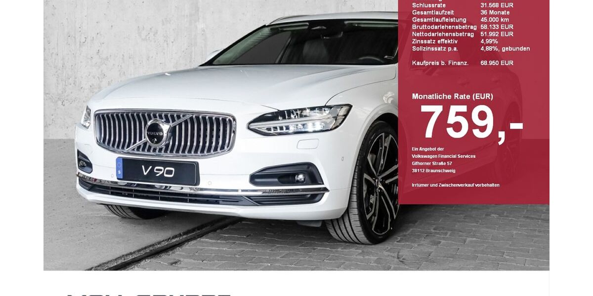 Volvo V90 5.999 km 46.950 &euro; Düsseldorf 40549