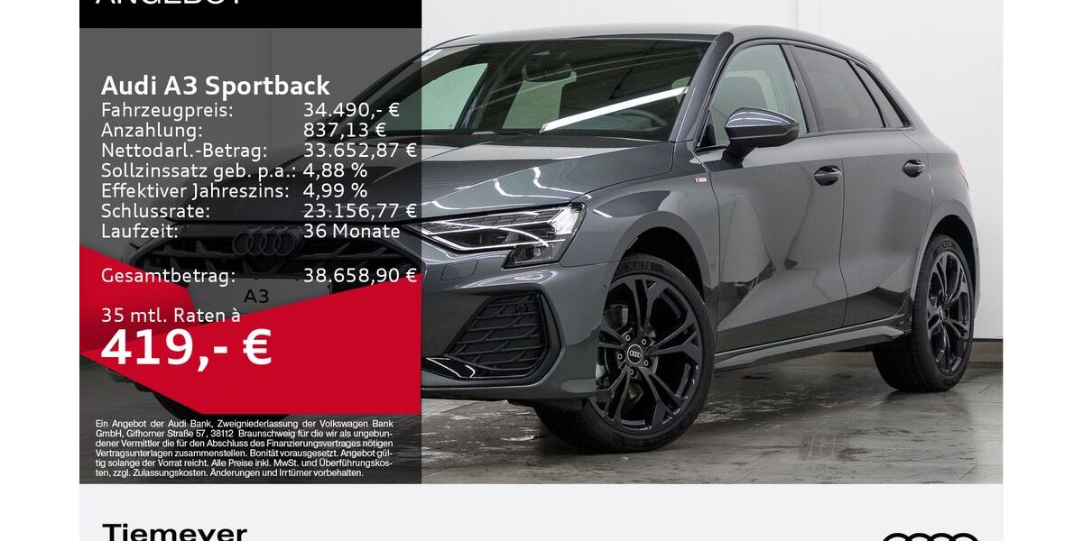 Audi A3 6.396 km 31.890 &euro; Remscheid 42897