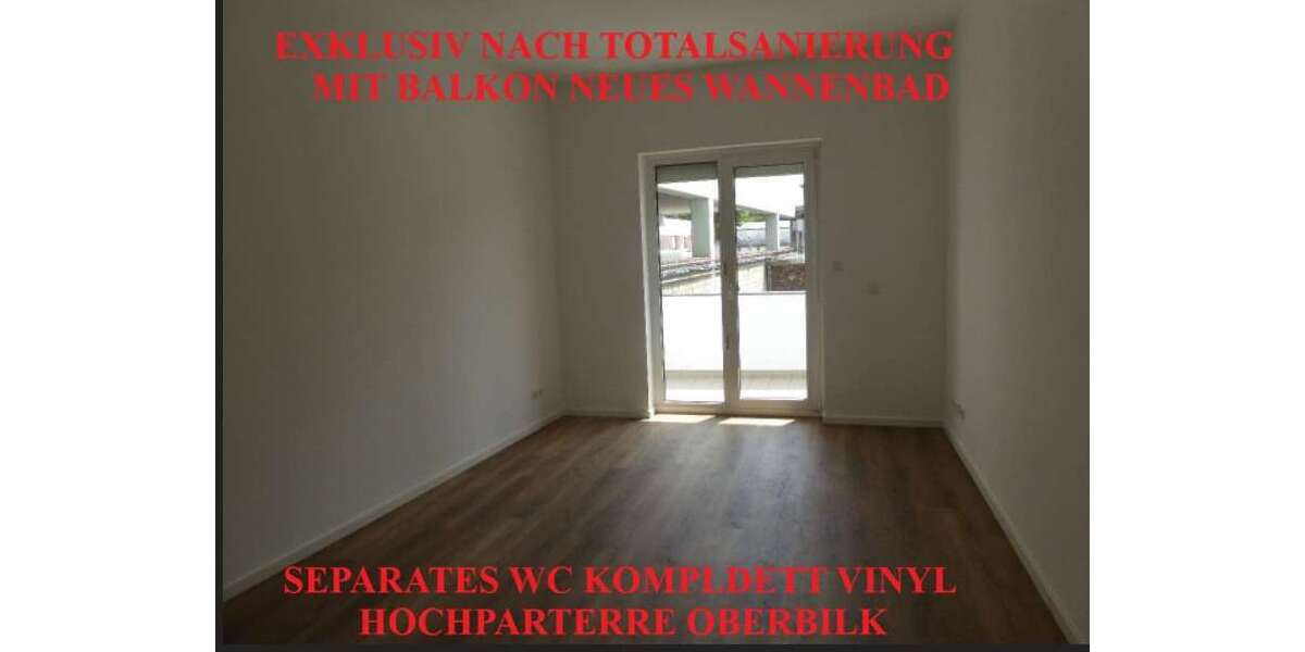 Etagenwohnung Düsseldorf Oberbilk - 2 Zimmer, 57 m&sup2;, 900&euro; | Angebot:27355484