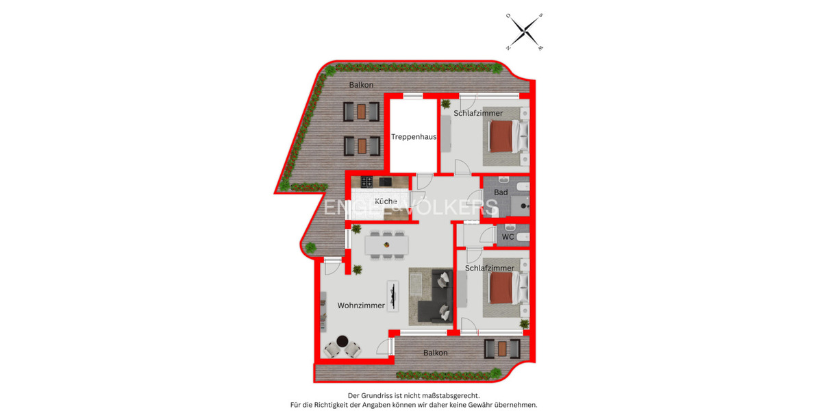 Etagenwohnung Mettmann-Metzkausen Metzkausen - 3 Zimmer, 107 m&sup2;, 260.000&euro; | Angebot:25770622