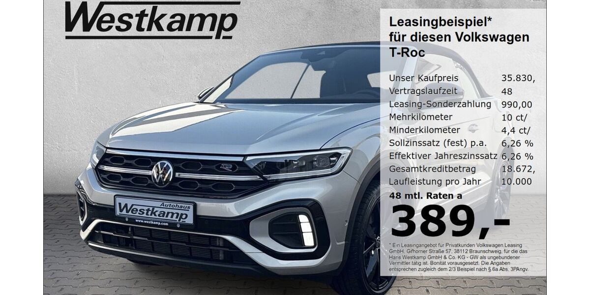 VW T-Roc 9.400 km 35.830 &euro; Frechen 50226