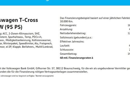 VW T-Cross 41.093 km 15.950 &euro; Wuppertal 42109