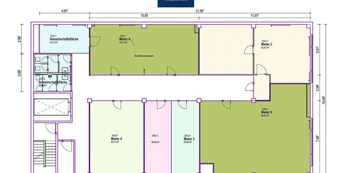 Gewerbeobjekt Düsseldorf Lichtenbroich - 8 Zimmer, 360 m&sup2;, 2.880&euro; | Angebot:26188709