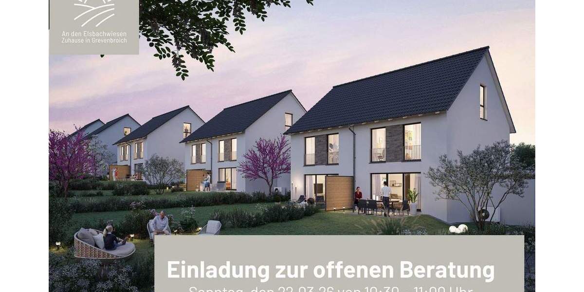 Doppelhaushälfte Grevenbroich Elsen - 5 Zimmer, 132 m&sup2;, 599.900&euro; | Angebot:25771620