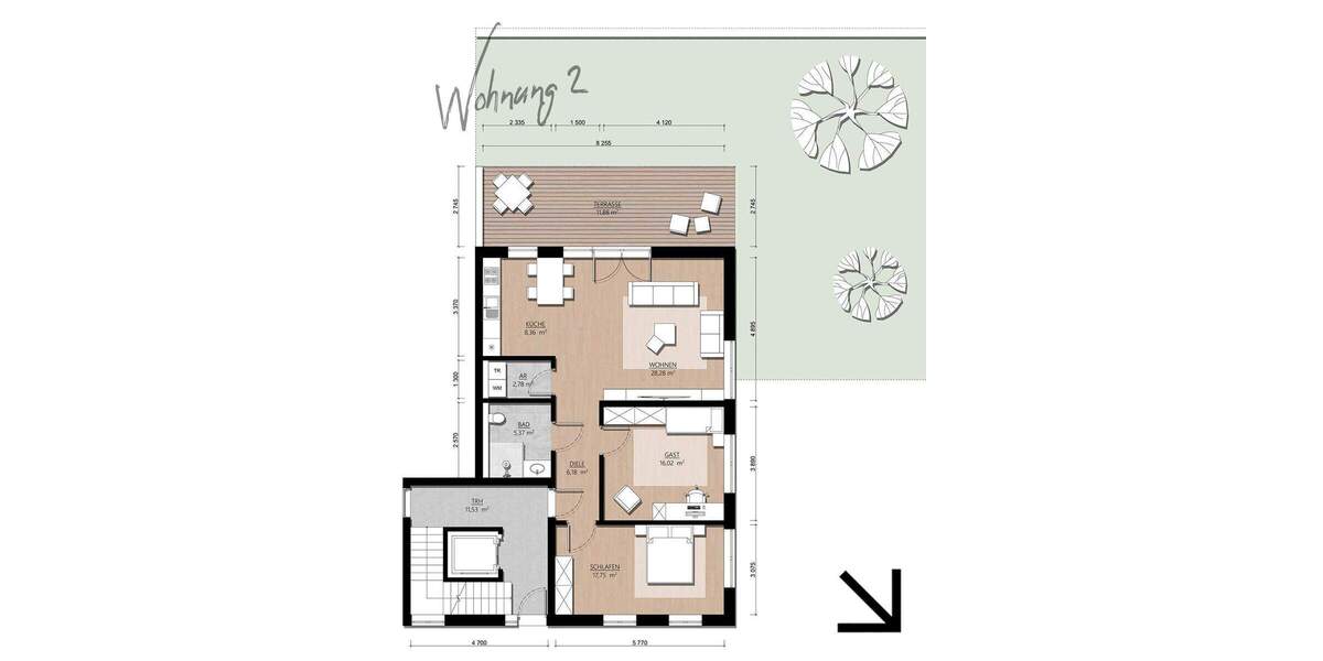 Etagenwohnung Velbert Nierenhof - 3 Zimmer, 96 m&sup2;, 389.000&euro; | Angebot:25670370